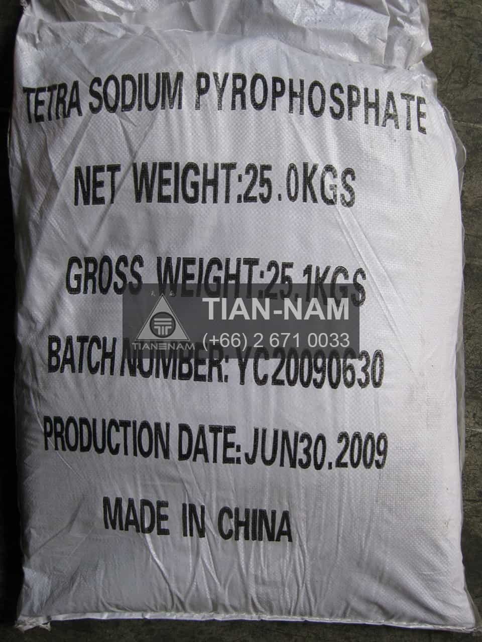 Sodium Tetrapyro Phosphate TSPP China โซเดียม เตตต้าไพโรฟอสเฟต Tech/Food จีน